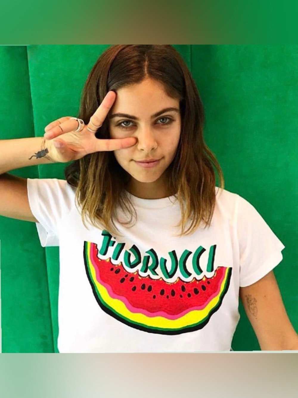 FIORUCCI Cropped Watermelon Tshirt
